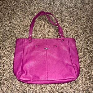 Chic Fuchsia Tote Bag missing strap see pics
